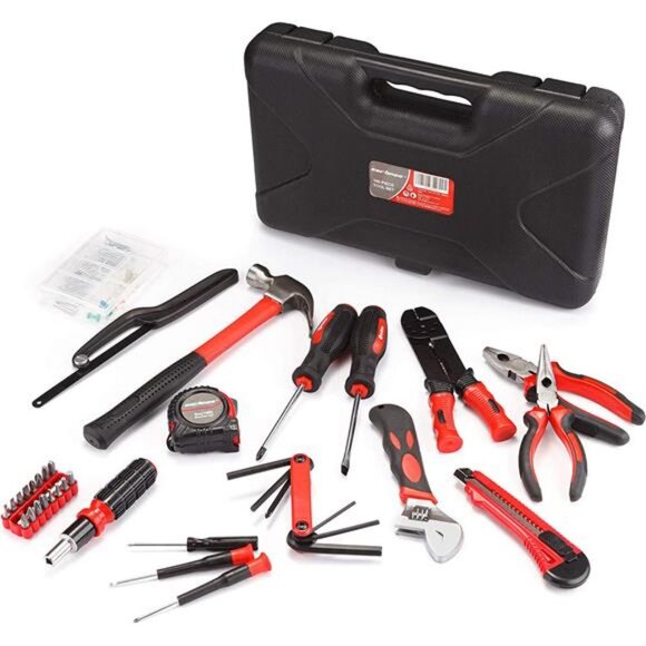160 Piece General Household Hand Tool Set Kit with Plastic Toolbox - Picture 5 of 6